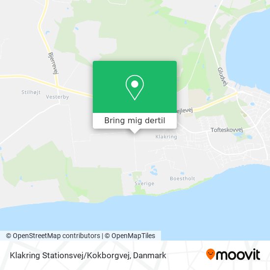 Klakring Stationsvej / Kokborgvej kort