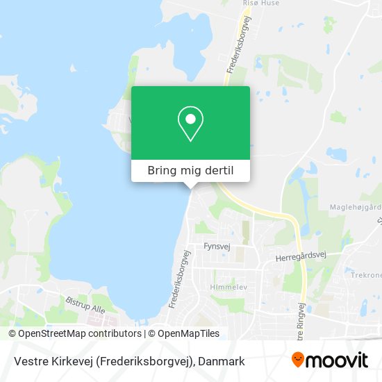 Vestre Kirkevej (Frederiksborgvej) kort