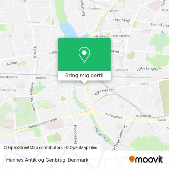 Hannes Antik og Genbrug kort
