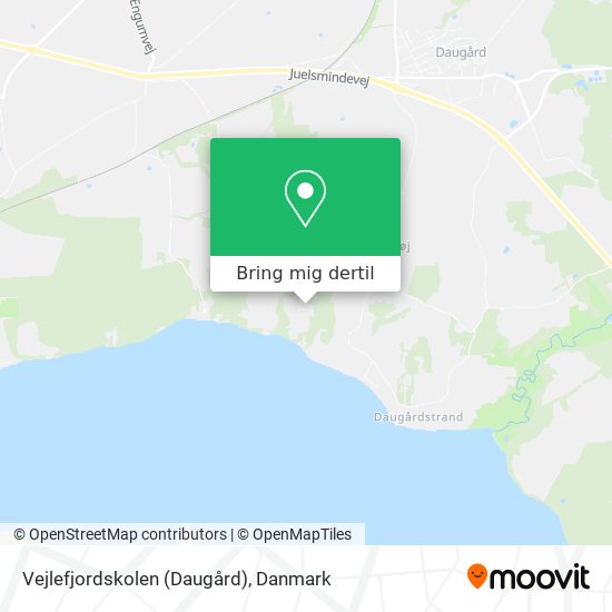 Vejlefjordskolen (Daugård) kort