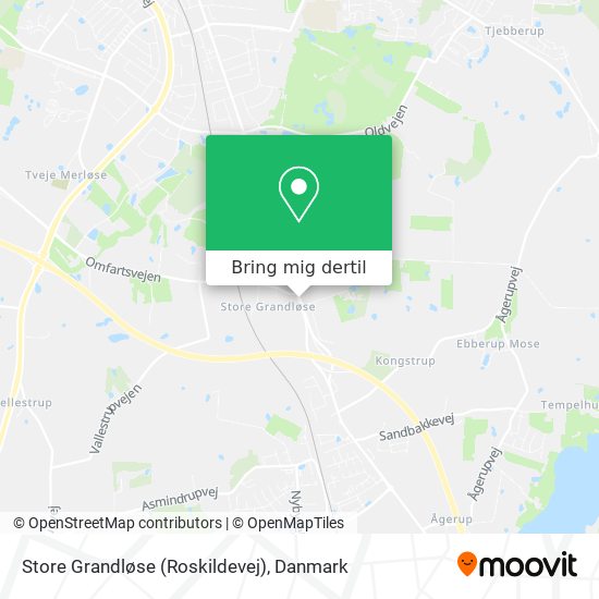 Store Grandløse (Roskildevej) kort
