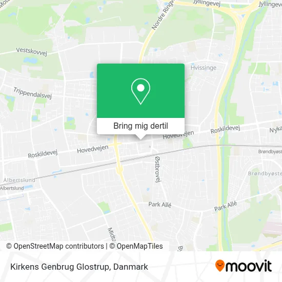 Kirkens Genbrug Glostrup kort