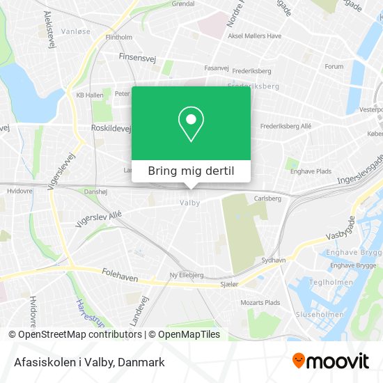 Afasiskolen i Valby kort