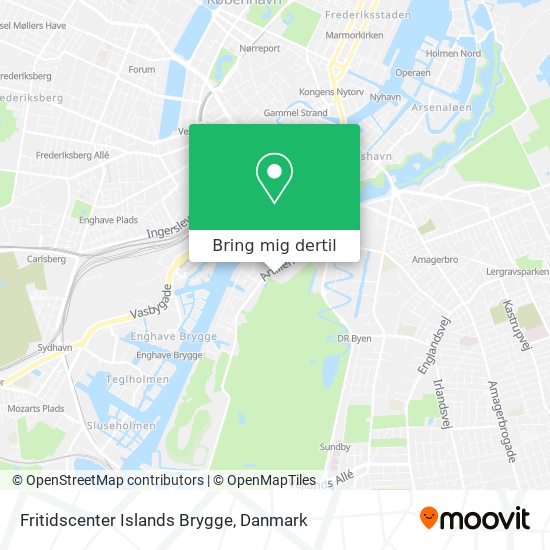Fritidscenter Islands Brygge kort