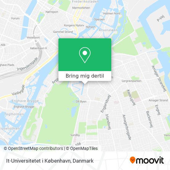 It-Universitetet i København kort