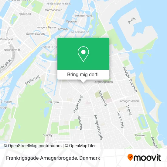 Frankrigsgade-Amagerbrogade kort