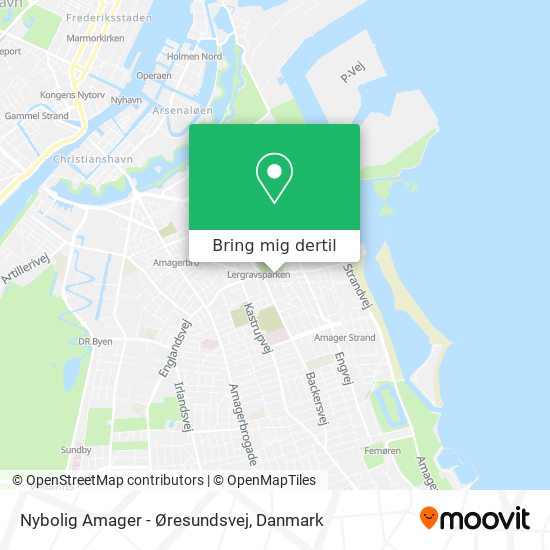 Nybolig Amager - Øresundsvej kort