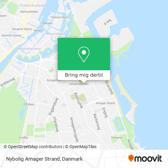 Nybolig Amager Strand kort