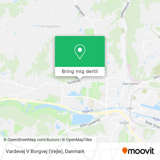 Vardevej V Borgvej (Vejle) kort