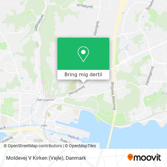 Moldevej V Kirken (Vejle) kort