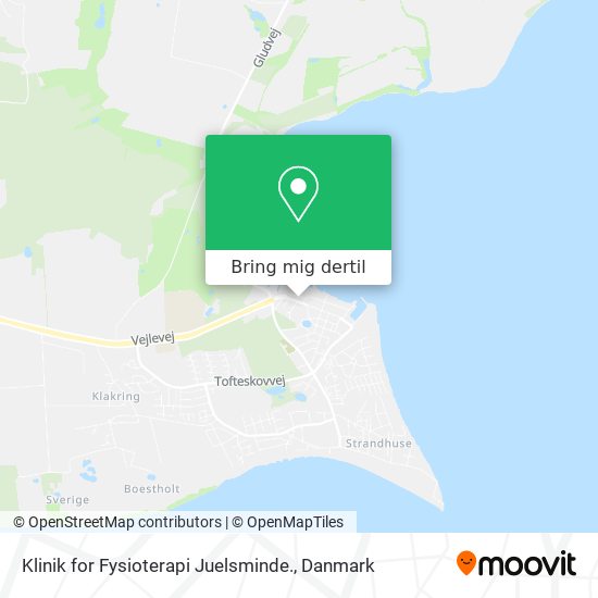 Klinik for Fysioterapi Juelsminde. kort