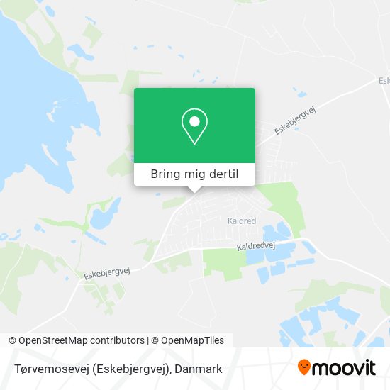 Tørvemosevej (Eskebjergvej) kort