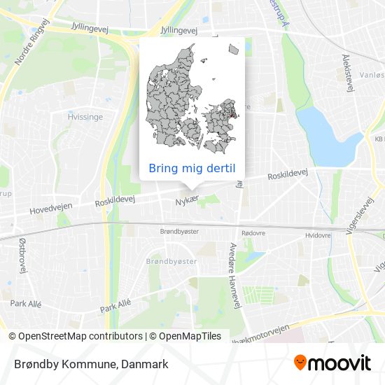 Brøndby Kommune kort