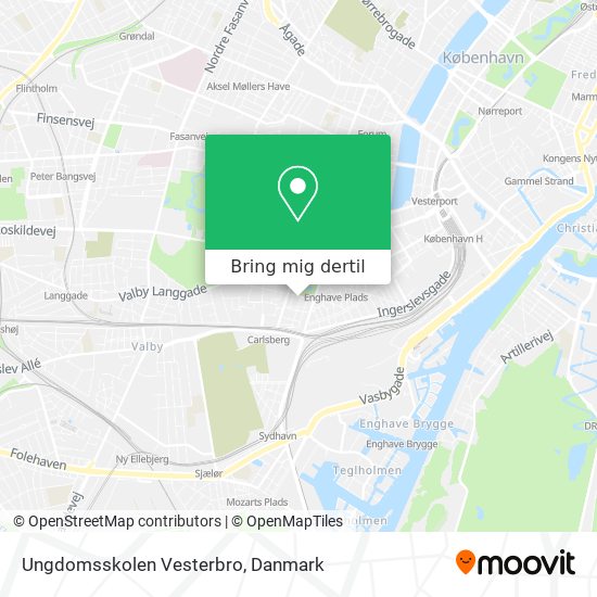 Ungdomsskolen Vesterbro kort