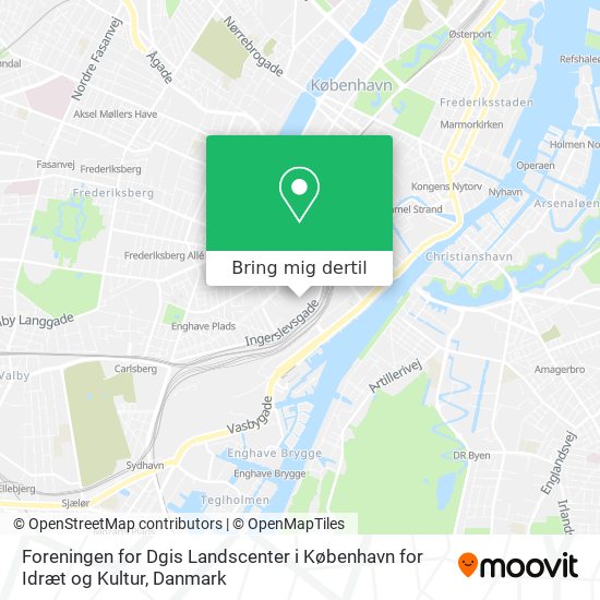 Foreningen for Dgis Landscenter i København for Idræt og Kultur kort