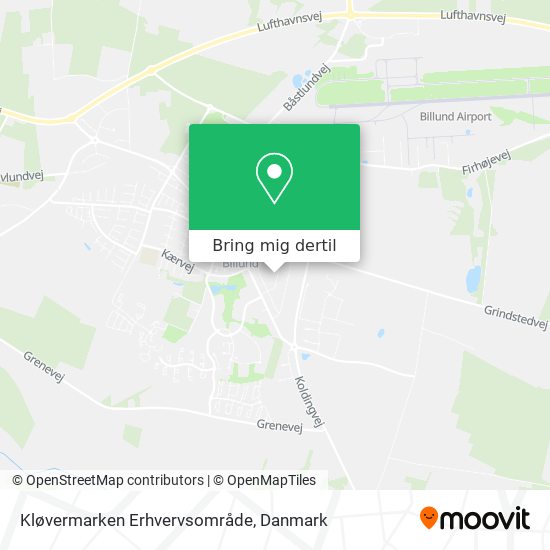 Kløvermarken Erhvervsområde kort