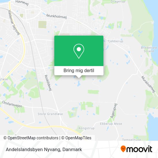 Andelslandsbyen Nyvang kort