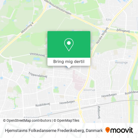 Hjemstavns Folkedanserne Frederiksberg kort