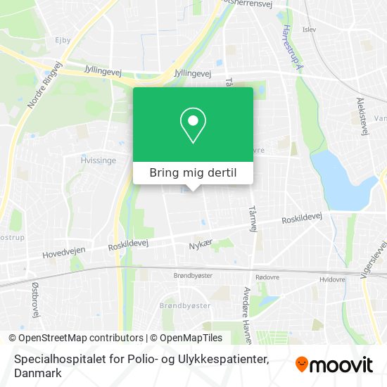 Specialhospitalet for Polio- og Ulykkespatienter kort