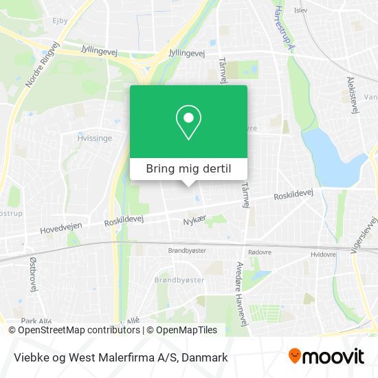 Viebke og West Malerfirma A/S kort