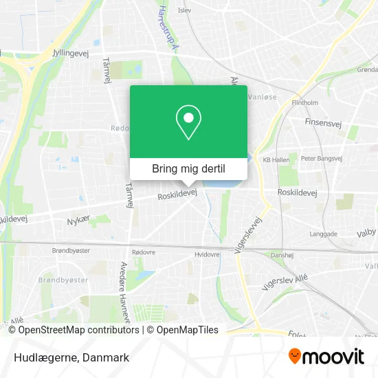 Hudlægerne kort