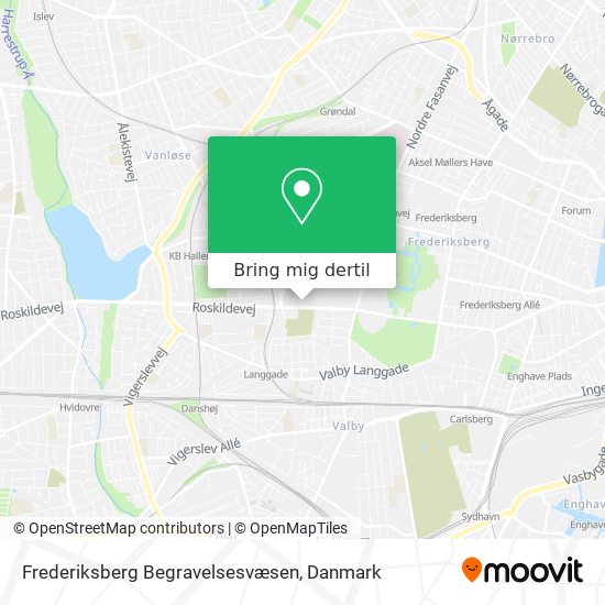 Frederiksberg Begravelsesvæsen kort