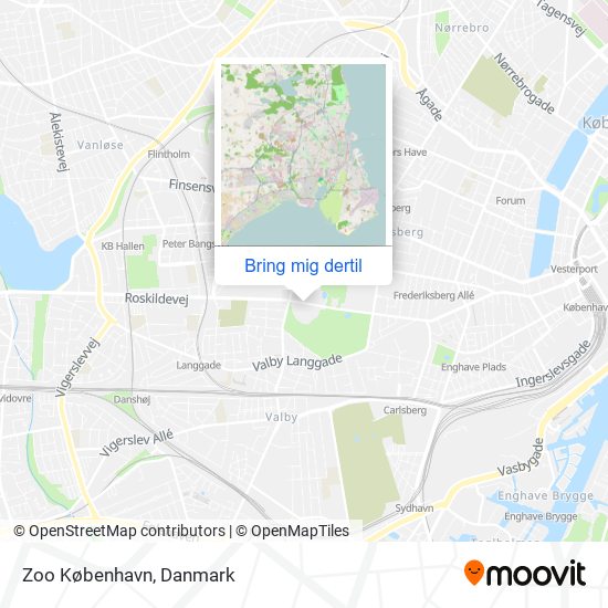 Zoo København kort