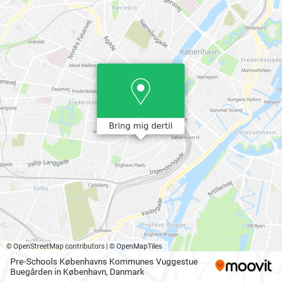 Pre-Schools Københavns Kommunes Vuggestue Buegården in København kort
