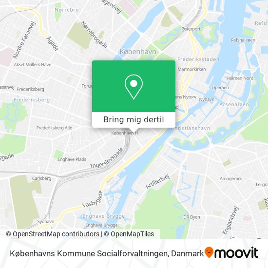 Københavns Kommune Socialforvaltningen kort