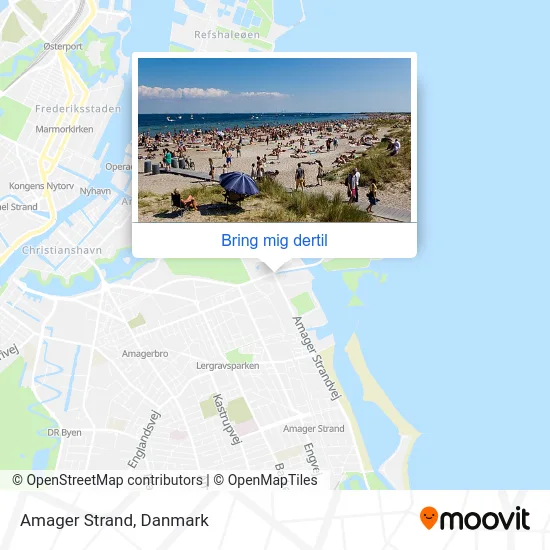 Amager Strand kort