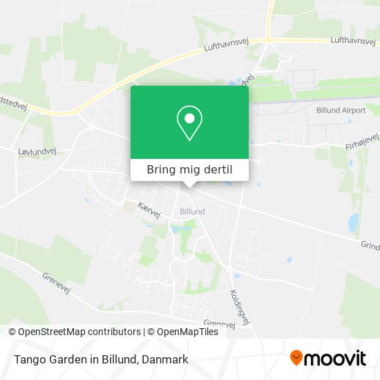 Tango Garden in Billund kort
