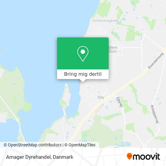 Amager Dyrehandel kort