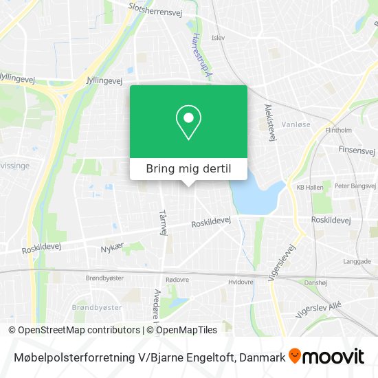 Møbelpolsterforretning V / Bjarne Engeltoft kort