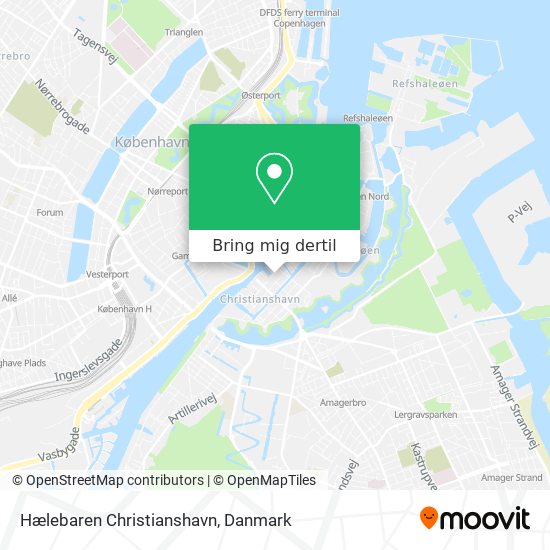 Hælebaren Christianshavn kort