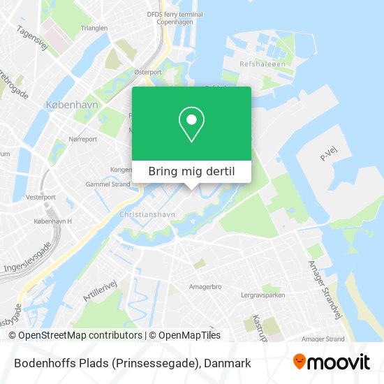 Bodenhoffs Plads (Prinsessegade) kort