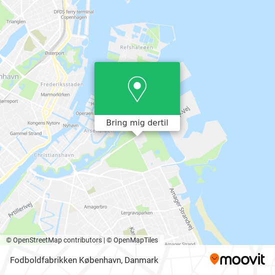 Fodboldfabrikken København kort