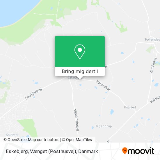 Eskebjerg, Vænget (Posthusvej) kort