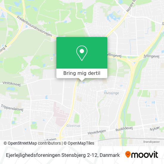 Ejerlejlighedsforeningen Stensbjerg 2-12 kort