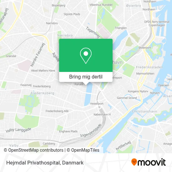 Hejmdal Privathospital kort