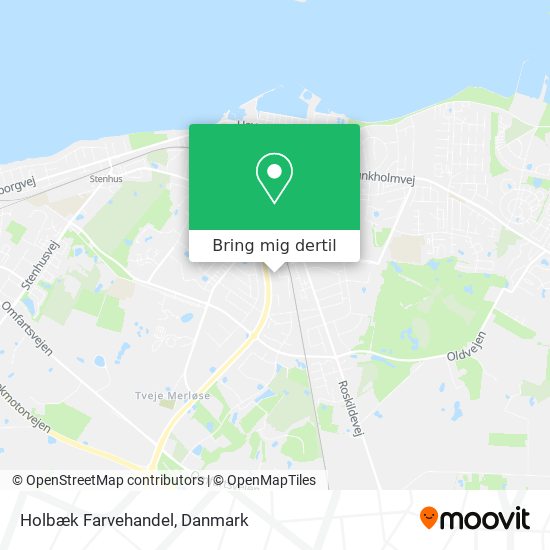 Holbæk Farvehandel kort