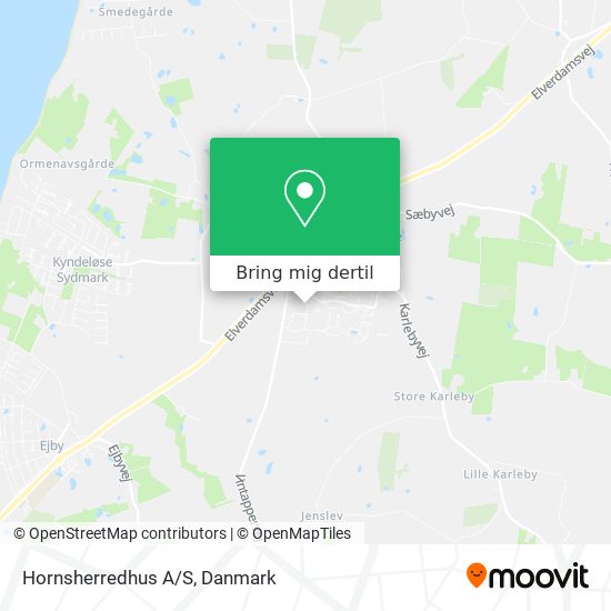 Hornsherredhus A/S kort