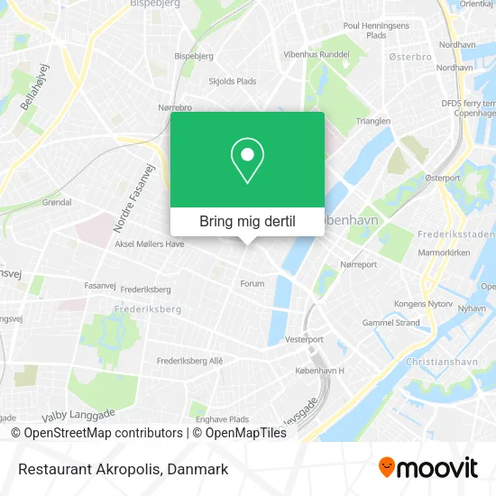 Restaurant Akropolis kort