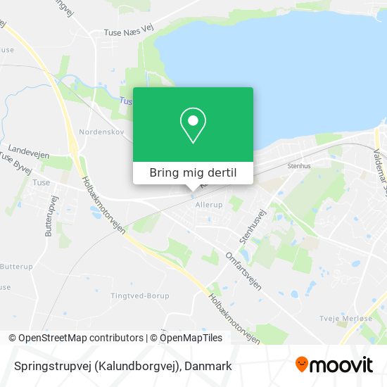 Springstrupvej (Kalundborgvej) kort