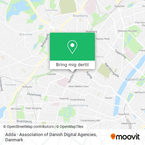 Adda - Association of Danish Digital Agencies kort