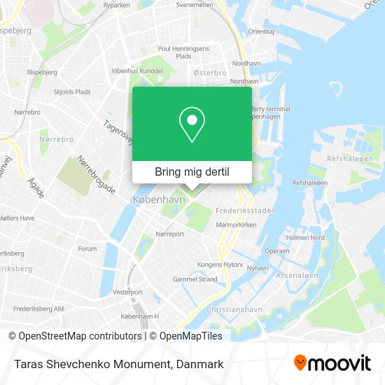 Taras Shevchenko Monument kort