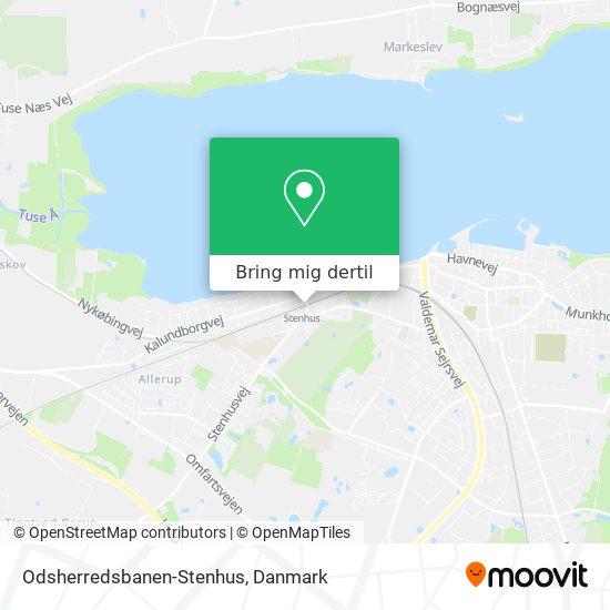 Odsherredsbanen-Stenhus kort