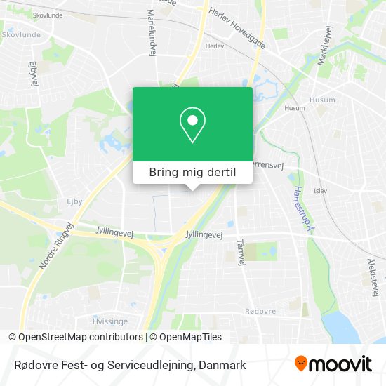 Rødovre Fest- og Serviceudlejning kort