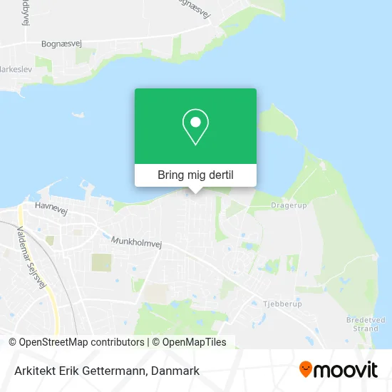 Arkitekt Erik Gettermann kort