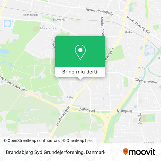 Brandsbjerg Syd Grundejerforening kort