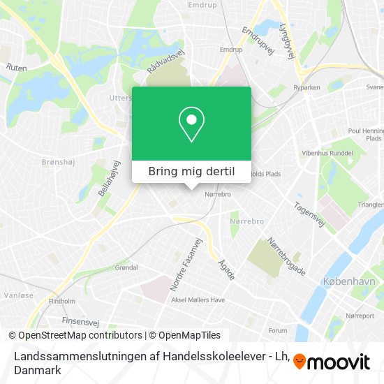 Landssammenslutningen af Handelsskoleelever - Lh kort